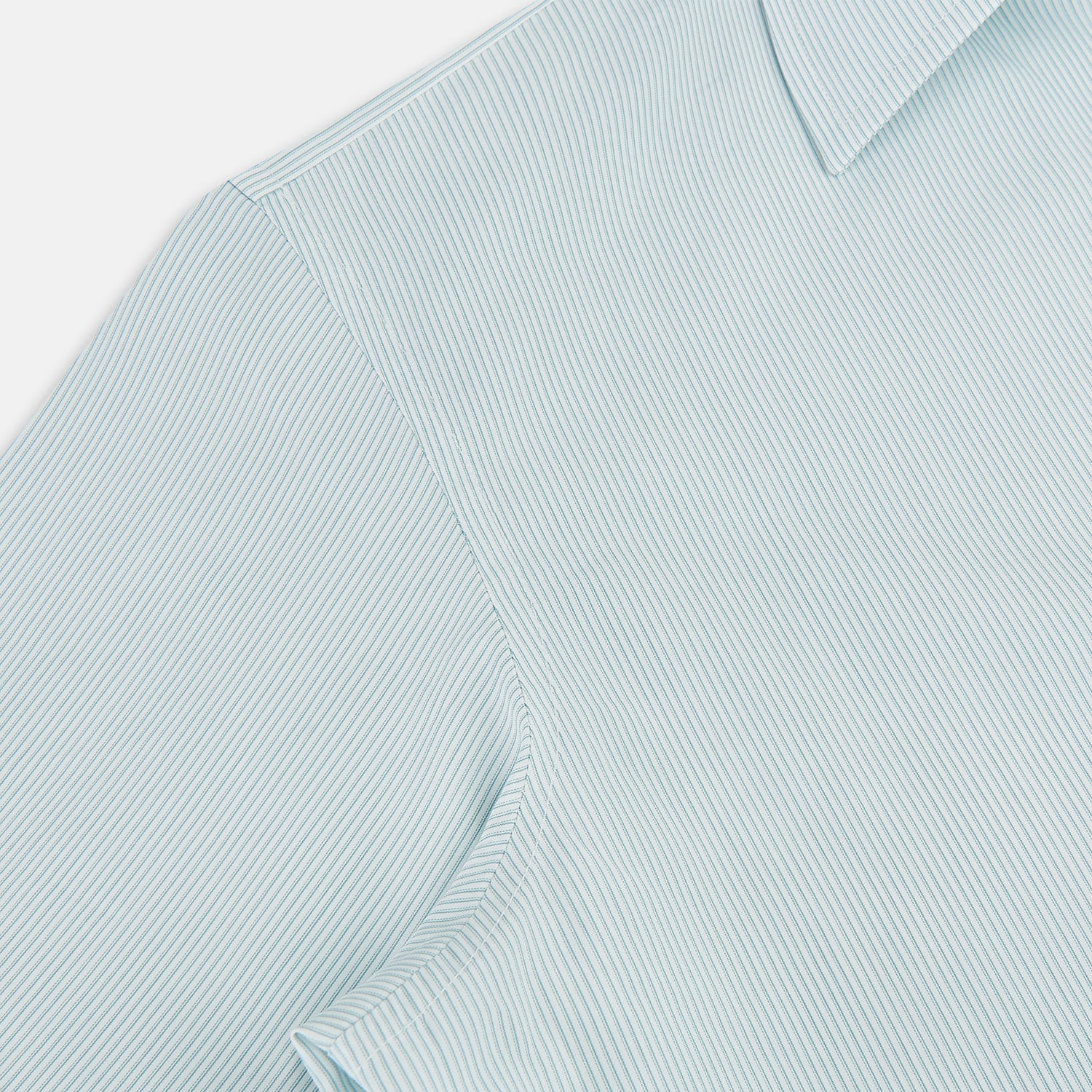 View 6 of product Sage Ripple Double Pinstripe Westminster Shirt 18.5