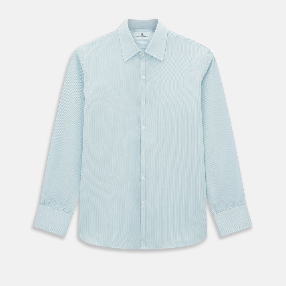 Turquoise Ripple Double Pinstripe Westminster Shirt 17