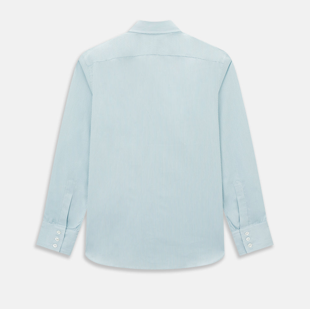 Turquoise Ripple Double Pinstripe Westminster Shirt 17