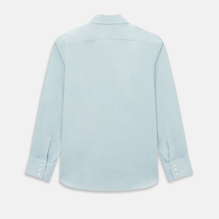 Turquoise Ripple Double Pinstripe Westminster Shirt Image 2