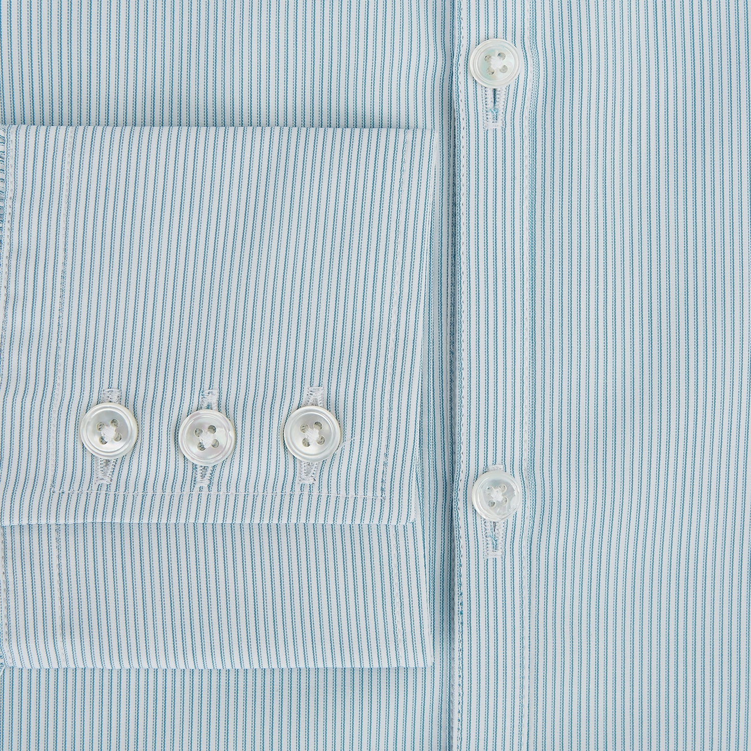 View 4 of product Turquoise Ripple Double Pinstripe Westminster Shirt 17
