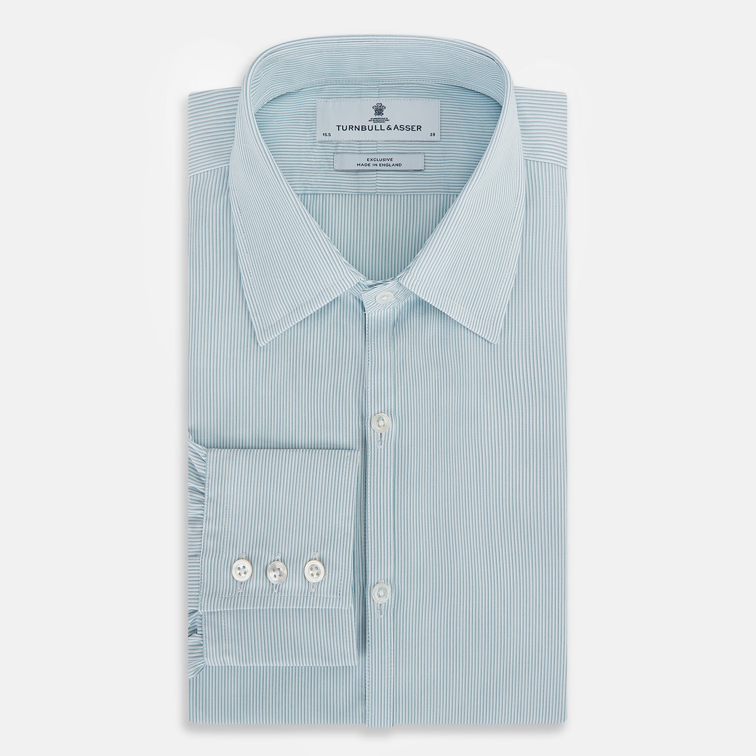 View 5 of product Turquoise Ripple Double Pinstripe Westminster Shirt 17