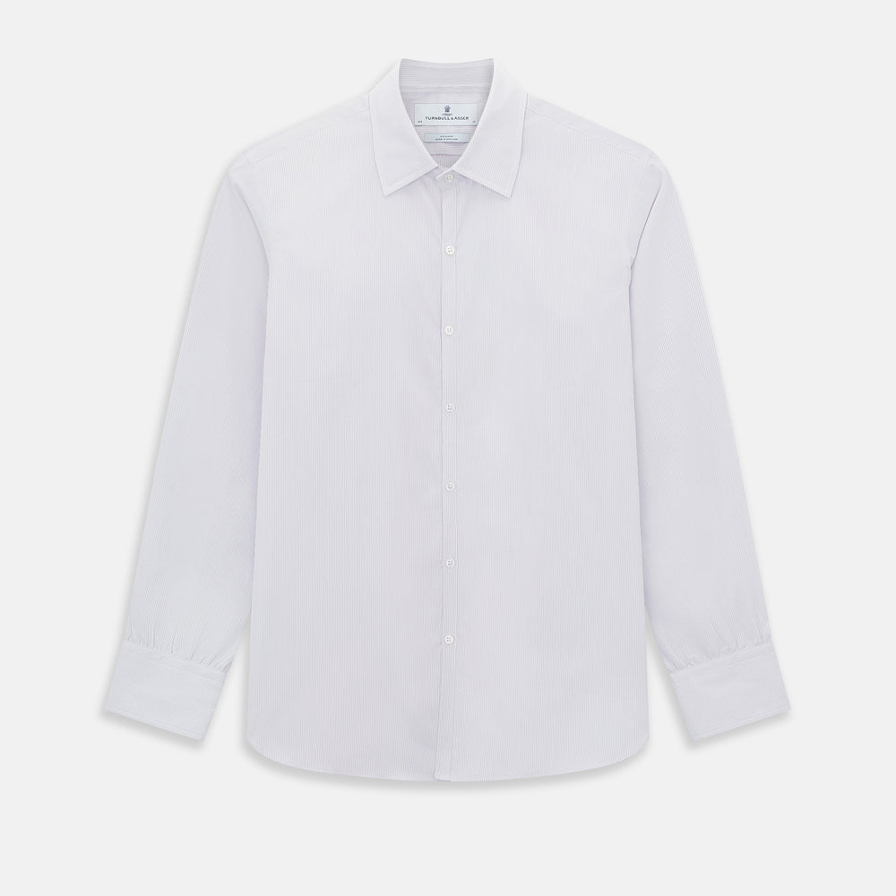 Pale Pink Ripple Double Pinstripe Westminster Shirt 16.5