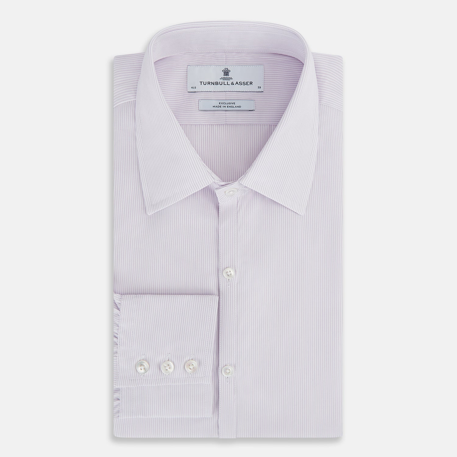 View 5 of product Pale Pink Ripple Double Pinstripe Westminster Shirt 16.5
