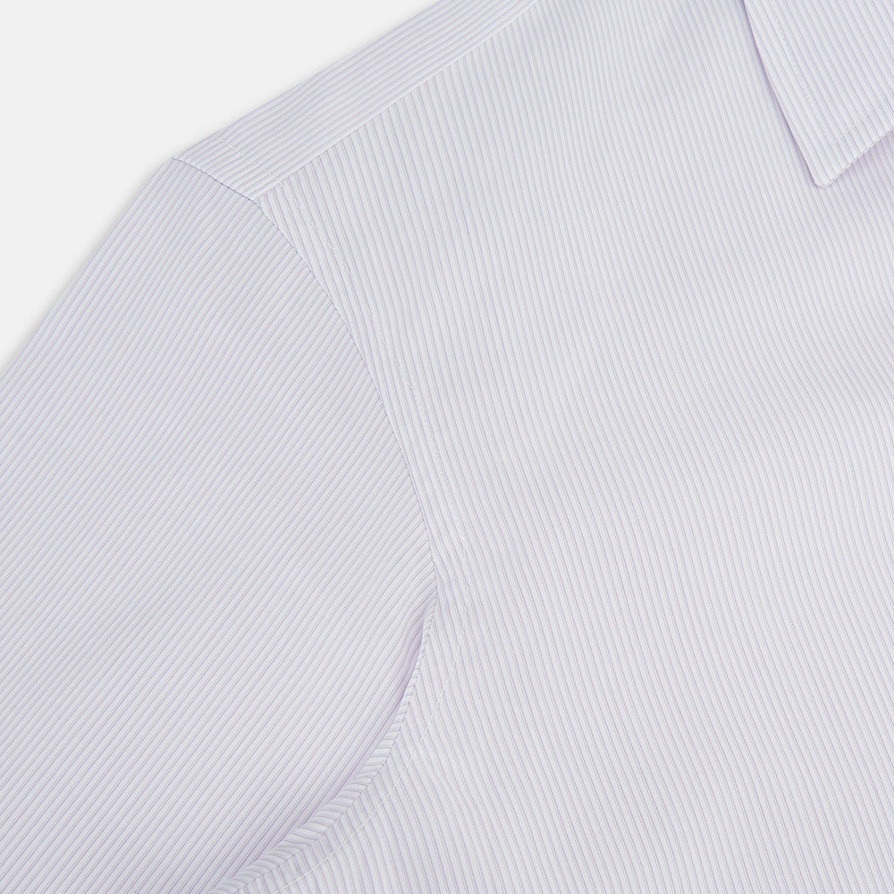 Pale Pink Ripple Double Pinstripe Westminster Shirt 16.5