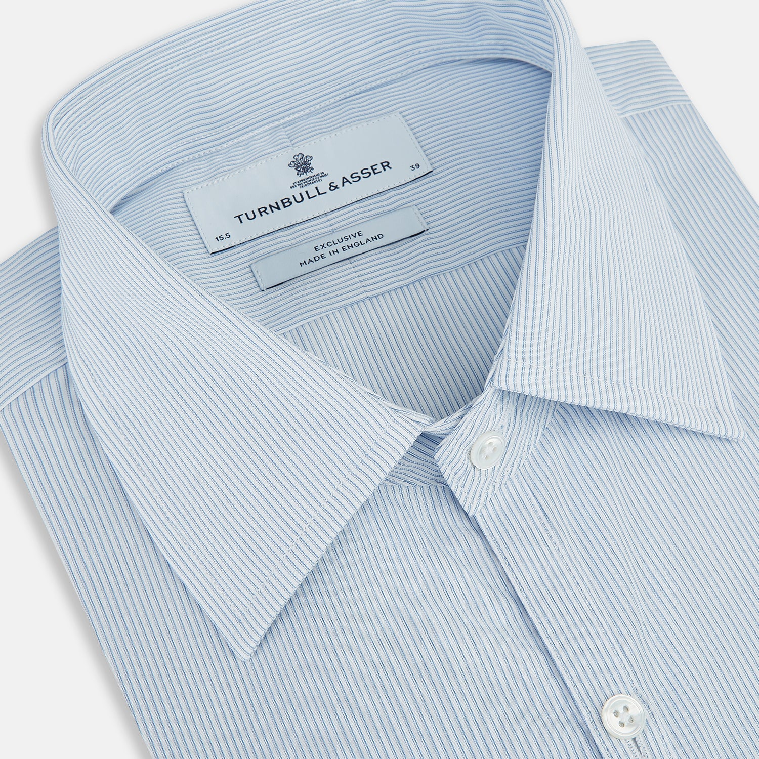 View 2 of product Colony Blue Ripple Double Pinstripe Westminster Shirt 15.5
