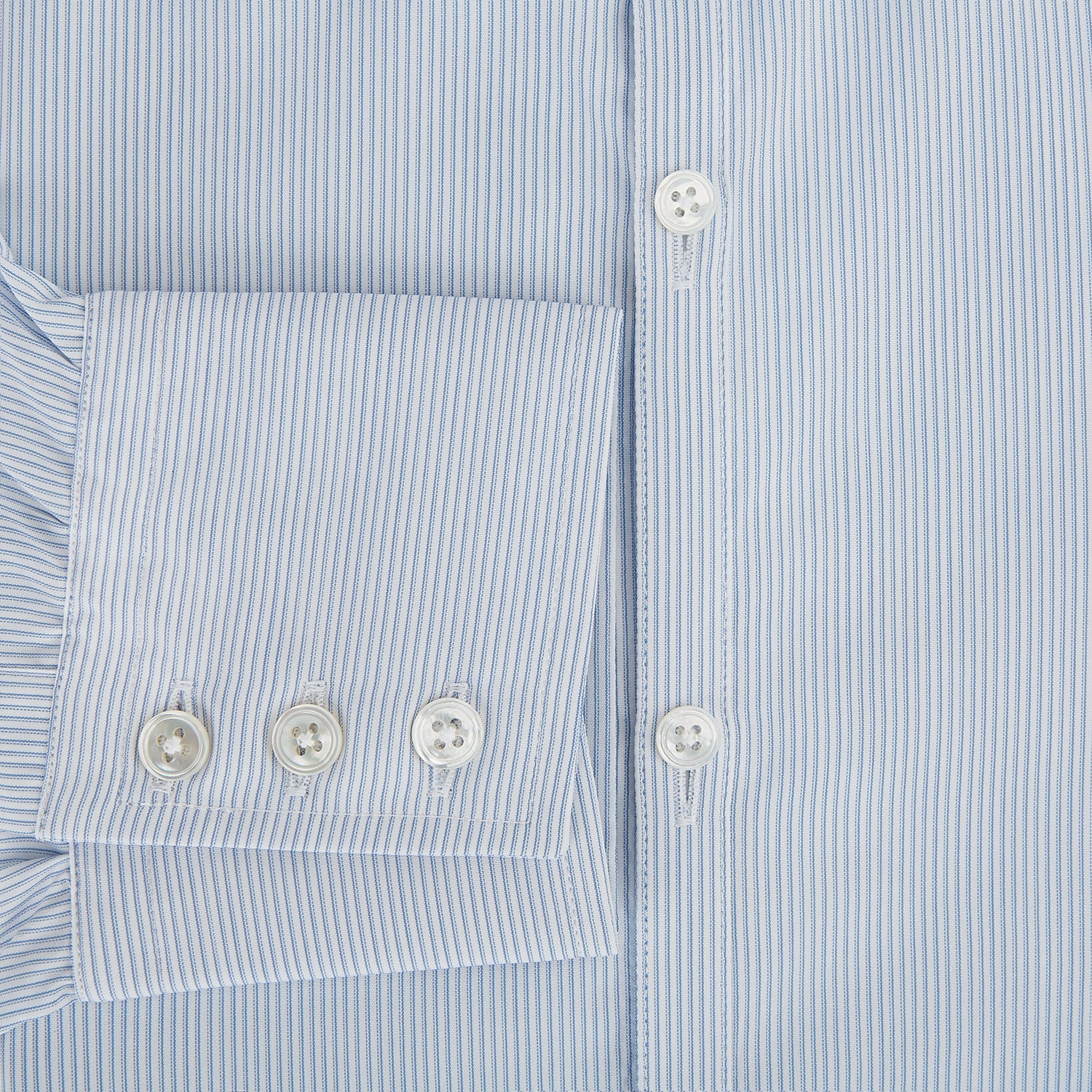 View 4 of product Colony Blue Ripple Double Pinstripe Westminster Shirt 15.5