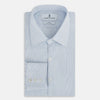 View 5 of product Colony Blue Ripple Double Pinstripe Westminster Shirt 15.5