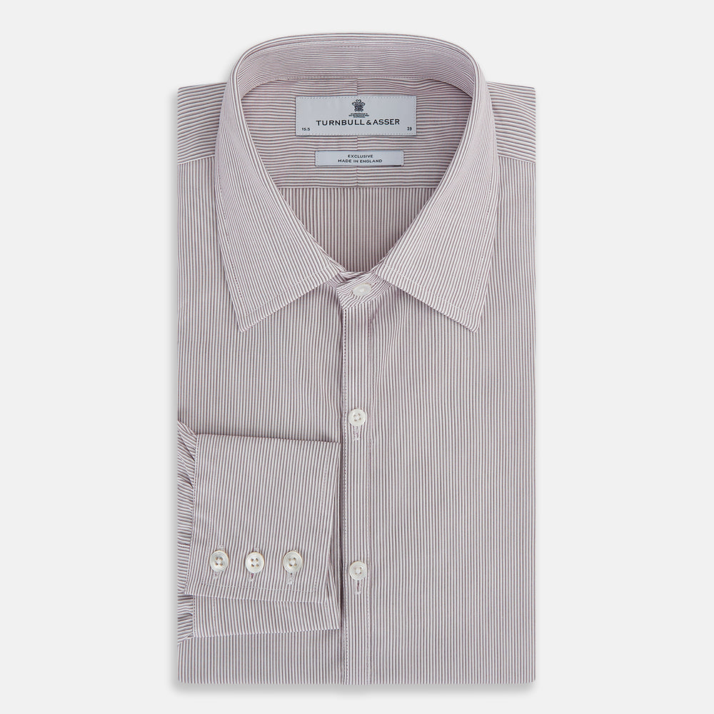 Burgundy Ripple Double Pinstripe Westminster Shirt 15