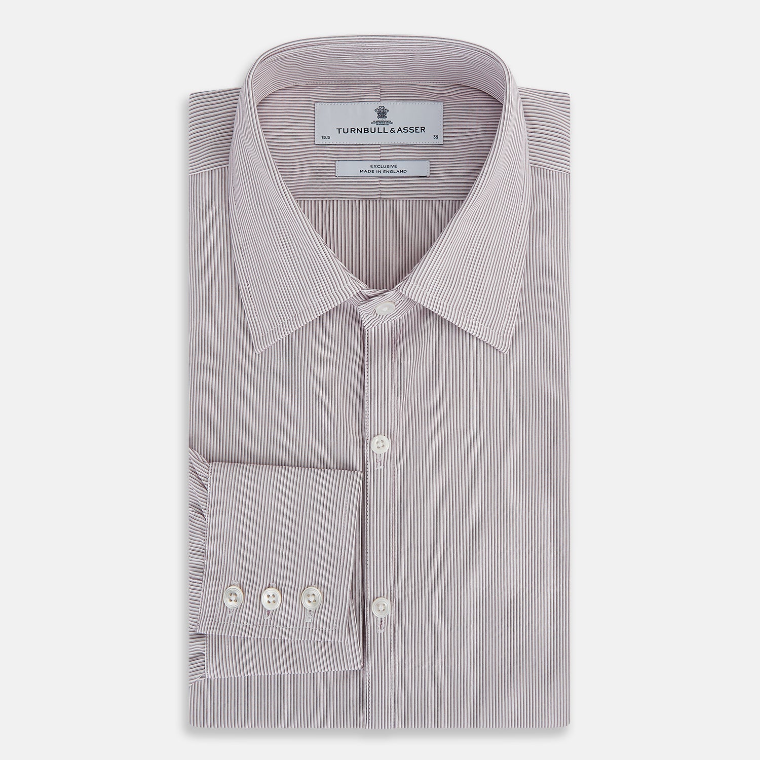 View 5 of product Burgundy Ripple Double Pinstripe Westminster Shirt 15