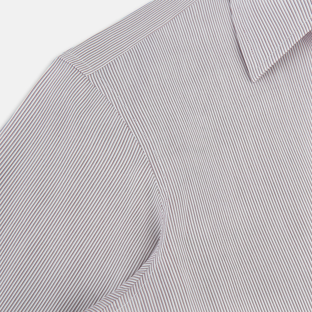 Burgundy Ripple Double Pinstripe Westminster Shirt 15