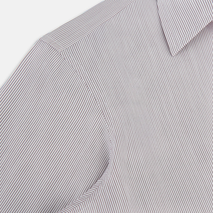 Burgundy Ripple Double Pinstripe Westminster Shirt Image 5