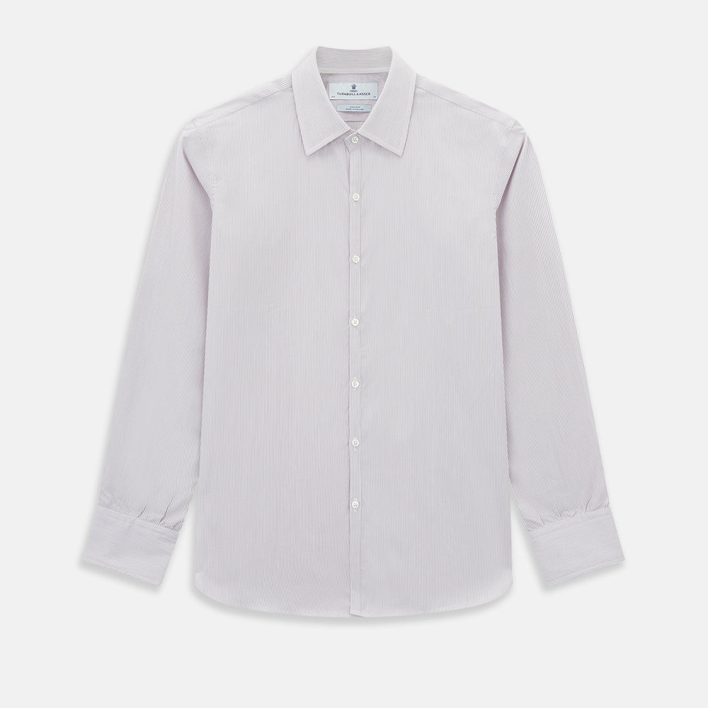 Lilac Ripple Double Pinstripe Westminster Shirt 16.5