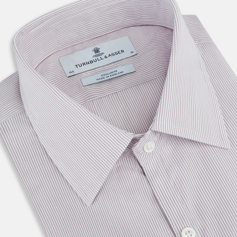 Lilac Ripple Double Pinstripe Westminster Shirt 16.5