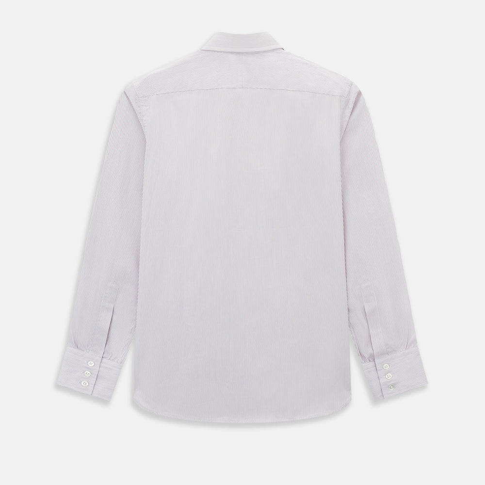 Lilac Ripple Double Pinstripe Westminster Shirt 16.5