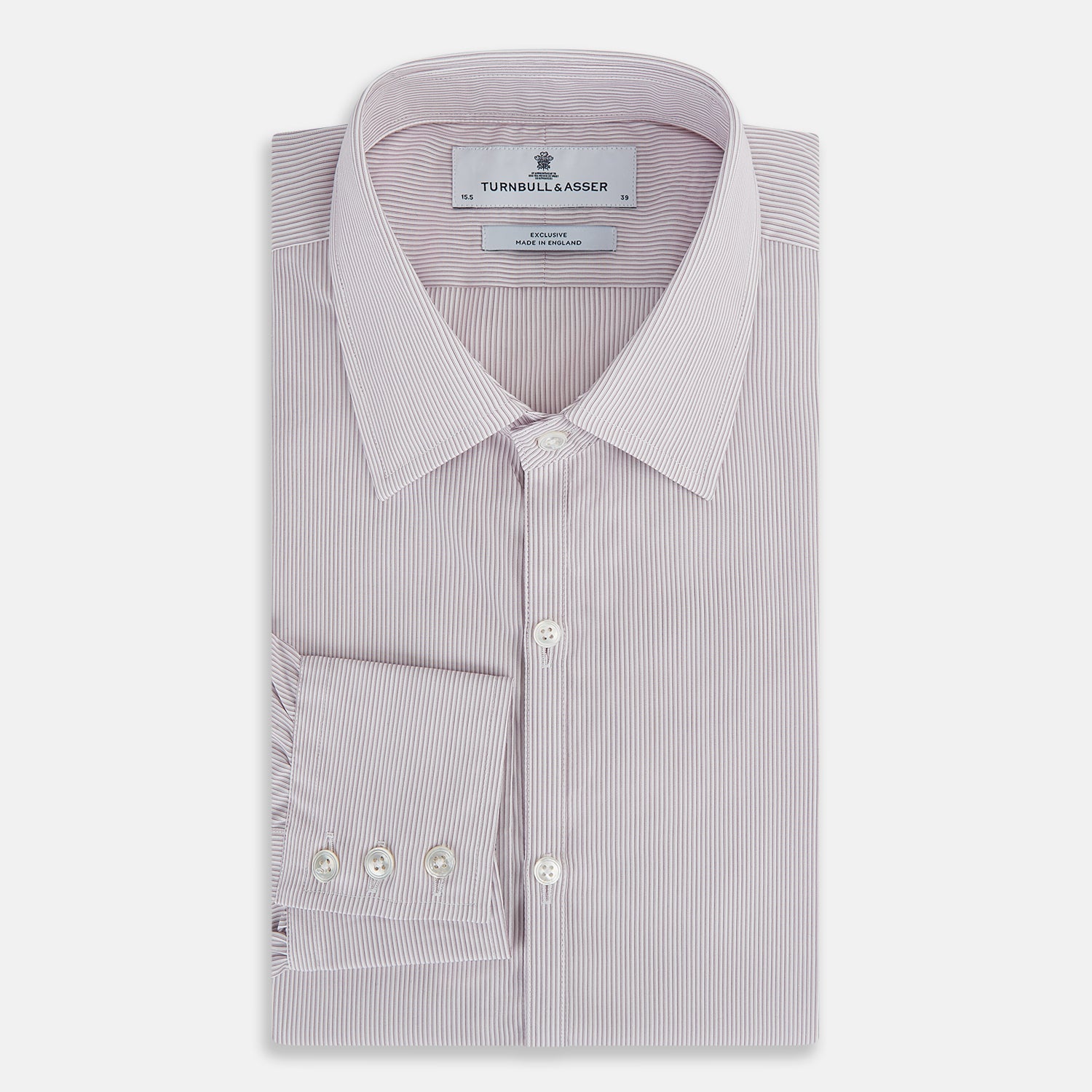 View 5 of product Lilac Ripple Double Pinstripe Westminster Shirt 16.5