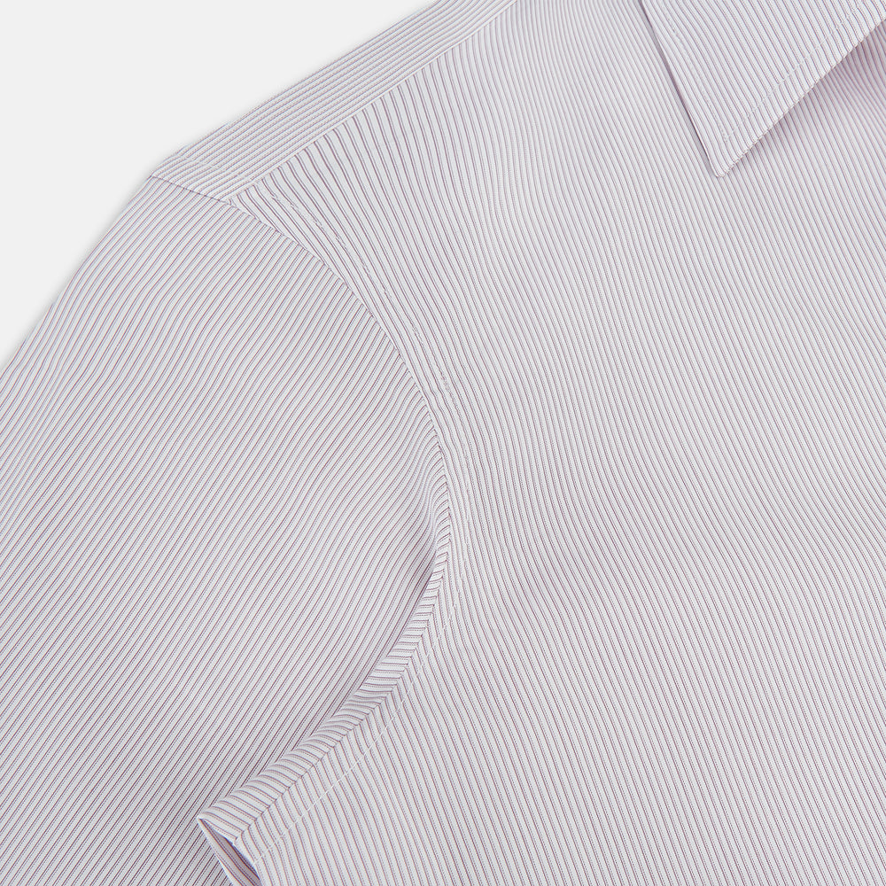 Lilac Ripple Double Pinstripe Westminster Shirt 16.5