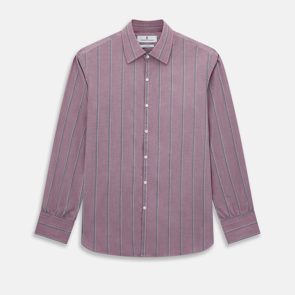 Cerise Red Track Stripe Westminster Shirt 19