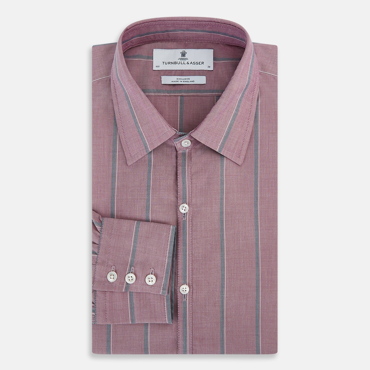 Image 5 of product Cerise Red Track Stripe Westminster Shirt 19