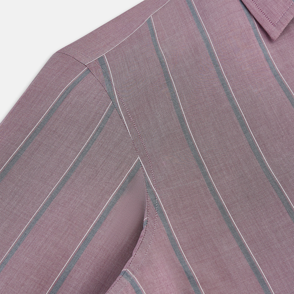 Cerise Red Track Stripe Westminster Shirt 19