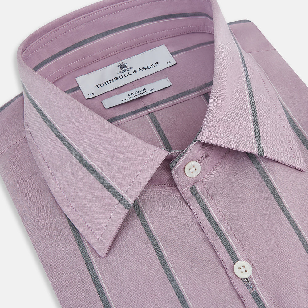 Lilac Track Stripe Westminster Shirt 19