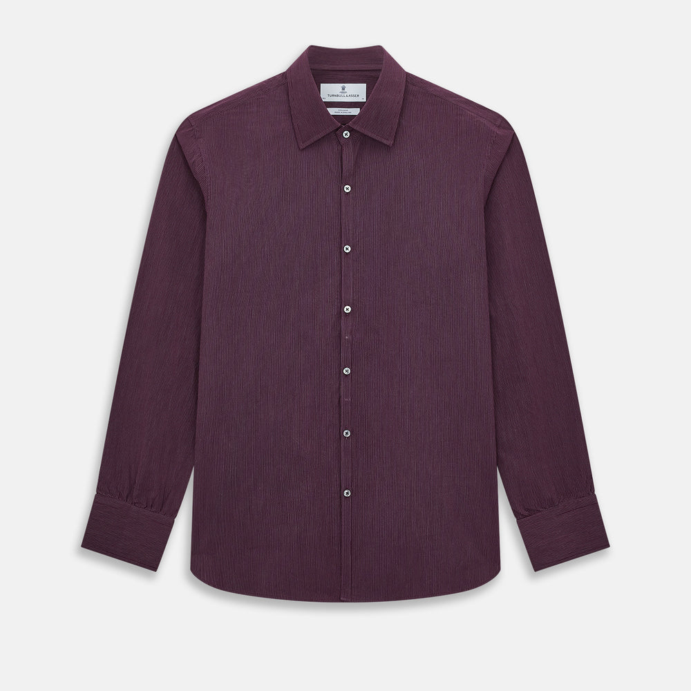 Burgundy Pinstripe Westminster Shirt 19