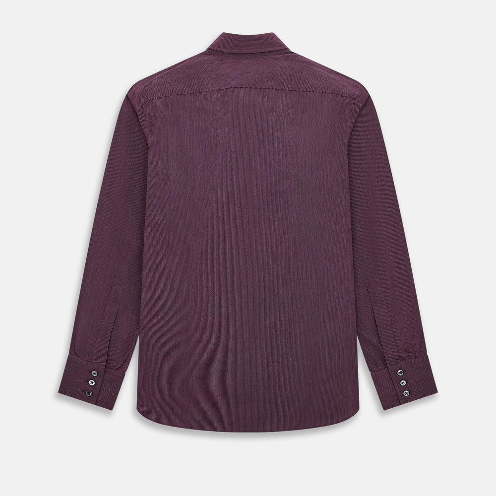 Burgundy Pinstripe Westminster Shirt 19