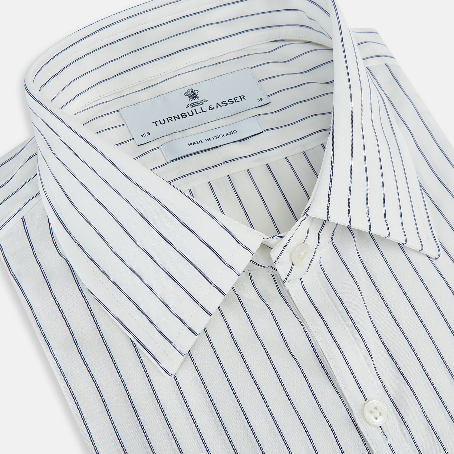 View 2 of product Navy Double Pencil Stripe Westminster Shirt 15