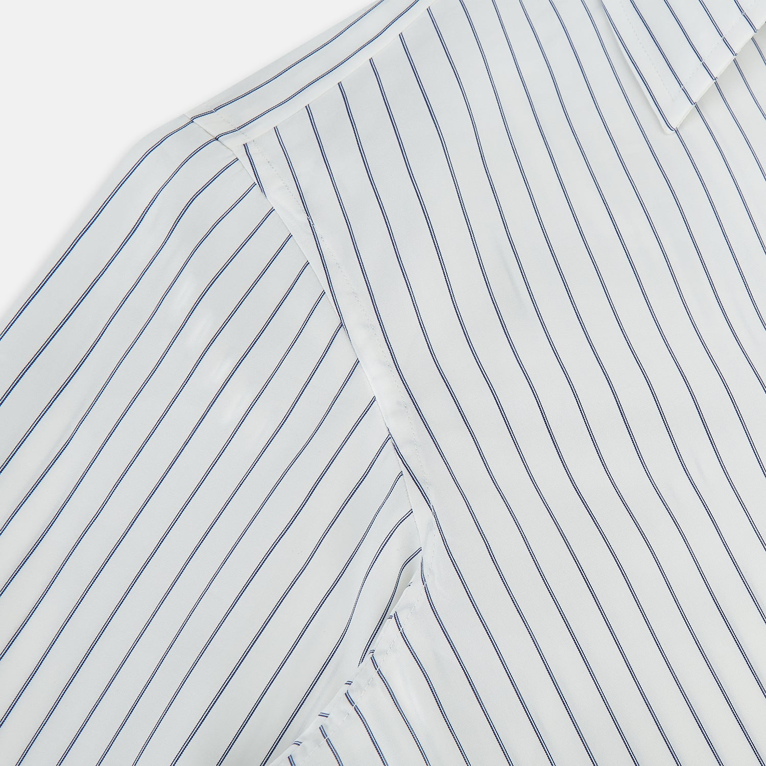 View 6 of product Navy Double Pencil Stripe Westminster Shirt 15