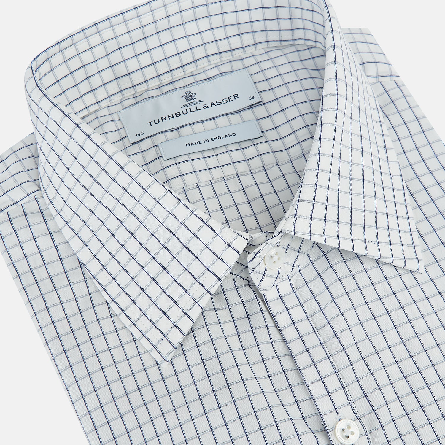 View 2 of product Navy Double Bar Graph Check Westminster Shirt 18