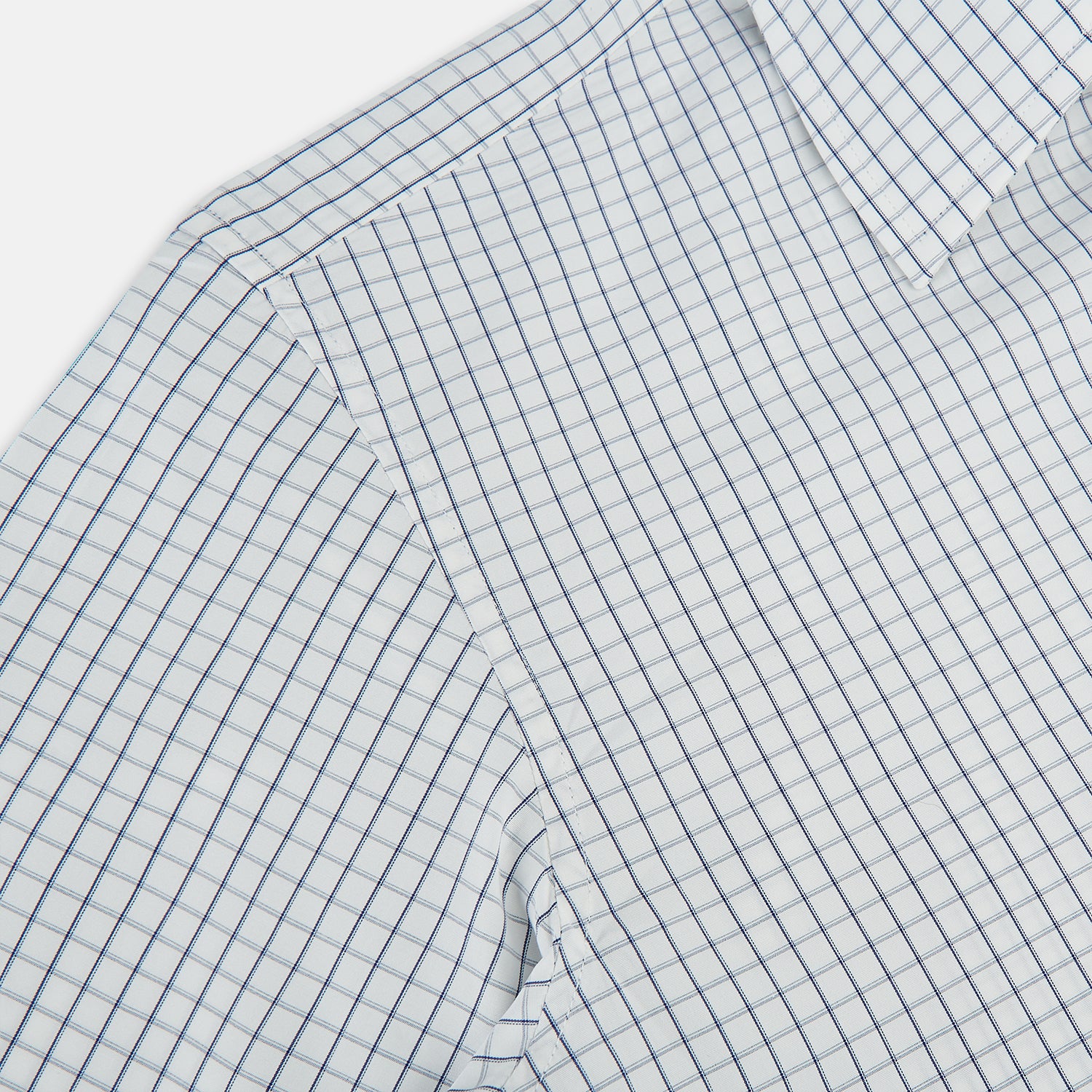 View 6 of product Navy Double Bar Graph Check Westminster Shirt 18