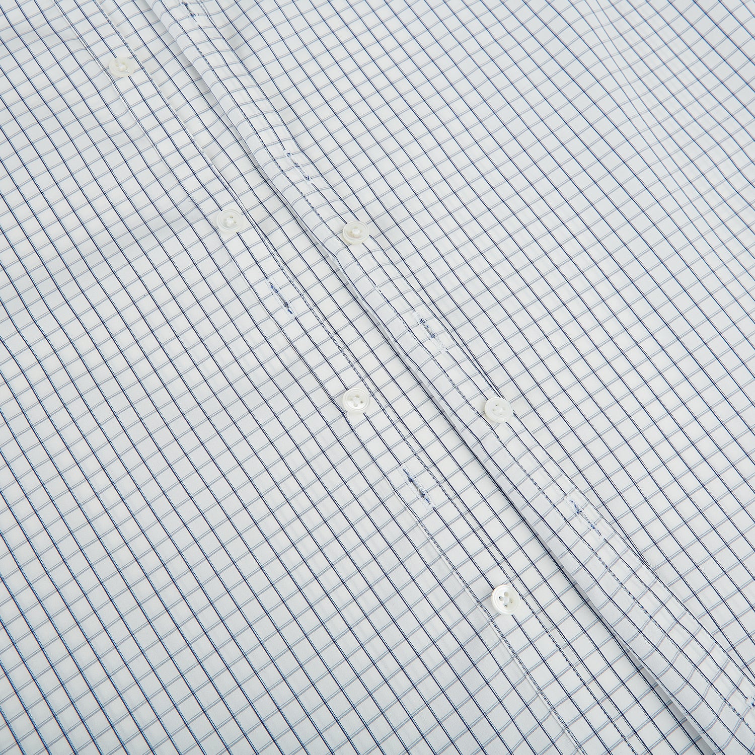 View 7 of product Navy Double Bar Graph Check Westminster Shirt 18