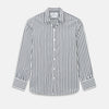 View 1 of product Striped Navy on White Windsor Regular Fit Shirt in Cotton