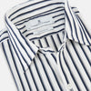 View 2 of product Striped Navy on White Windsor Regular Fit Shirt in Cotton