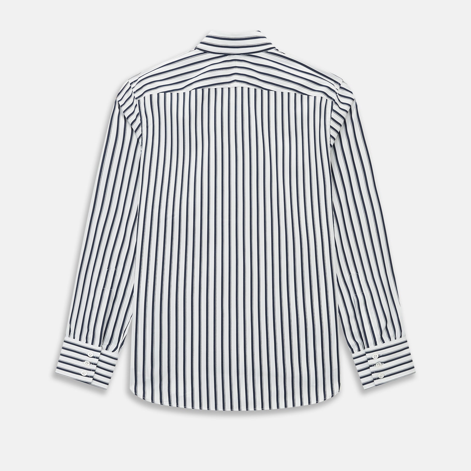 View 3 of product Striped Navy on White Windsor Regular Fit Shirt in Cotton
