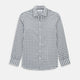 Windsor Bold Chequered Navy on White Regular Fit Shirt in Cotton
