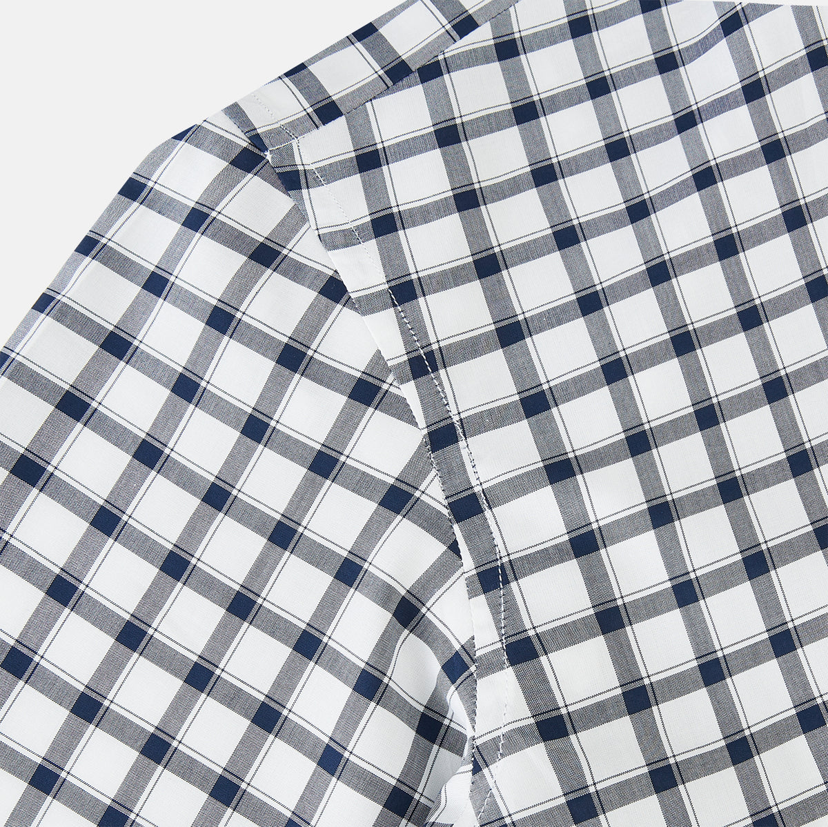 View 6 of product Windsor Bold Chequered Navy on White Regular Fit Shirt in Cotton