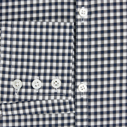 Windsor Fine Chequered Navy on White Regular Fit Shirt Image 2