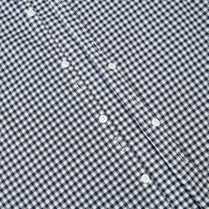 Windsor Fine Chequered Navy on White Regular Fit Shirt Image 5
