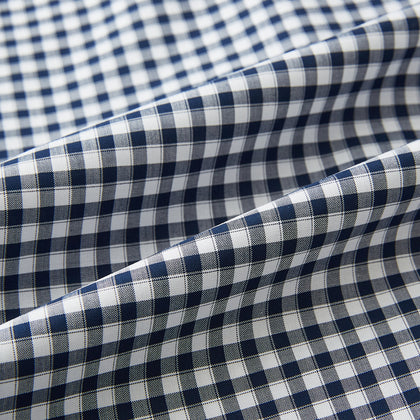 Windsor Fine Chequered Navy on White Regular Fit Shirt Image 6