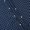 View 7 of product White check on navy Windsor Shirt with Open Collar and Button Cuffs