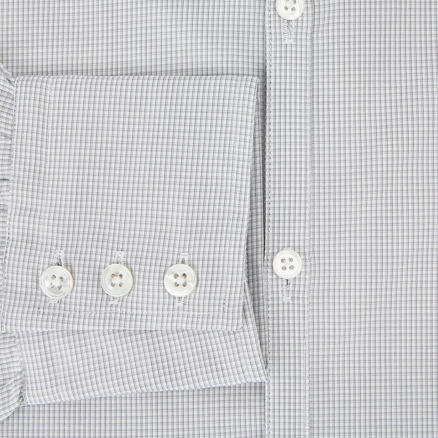 View 4 of product Grey Micro-Tattersall Check Windsor Shirt 18
