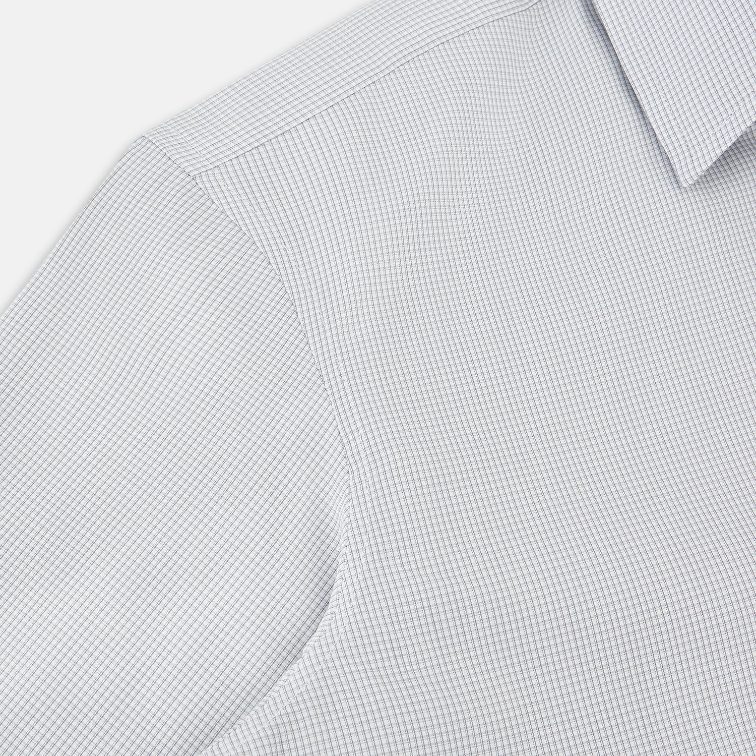 View 6 of product Grey Micro-Tattersall Check Windsor Shirt 18