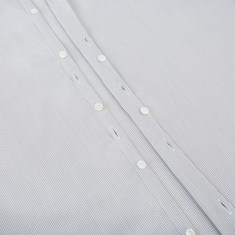 Grey Micro-Tattersall Check Windsor Shirt 18