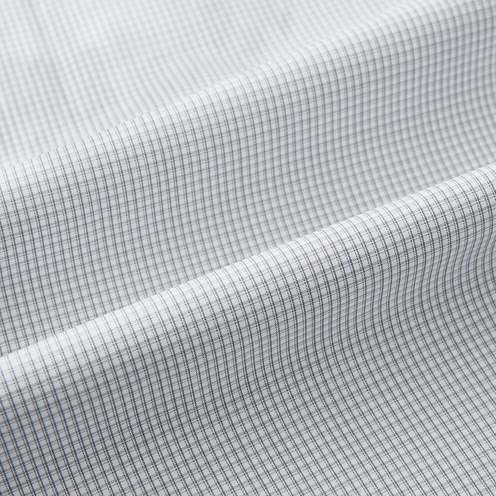 Grey Micro-Tattersall Check Windsor Shirt 18
