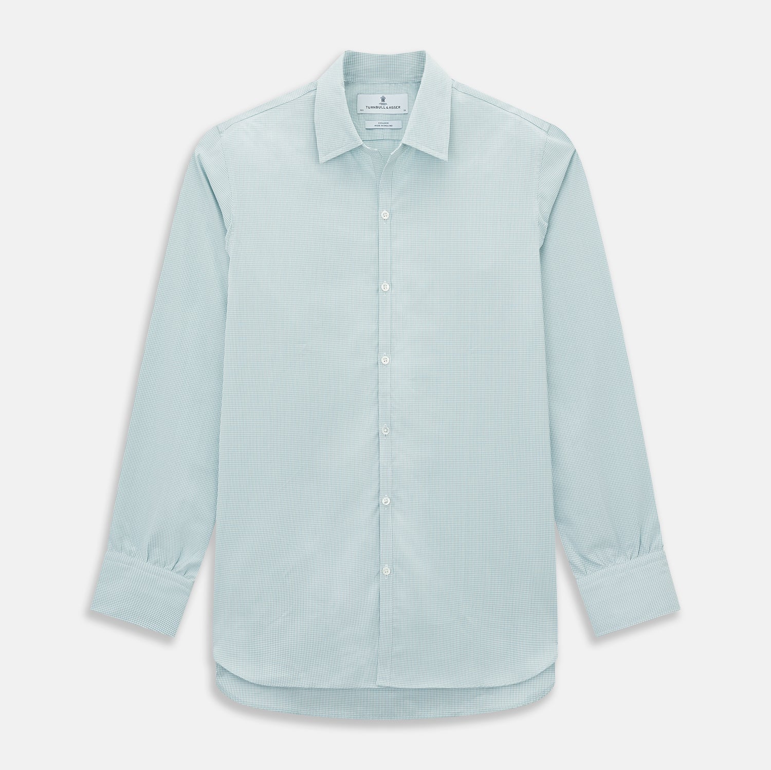 View 1 of product Sage Micro-Tattersall Check Windsor Shirt 16