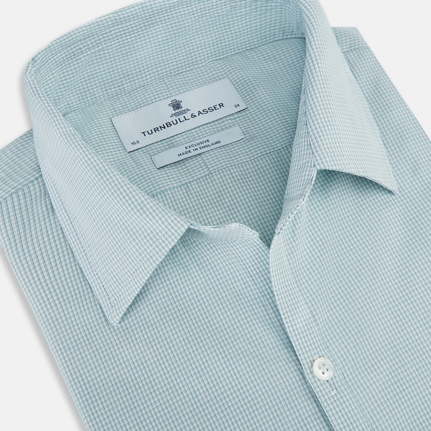 View 2 of product Sage Micro-Tattersall Check Windsor Shirt 16