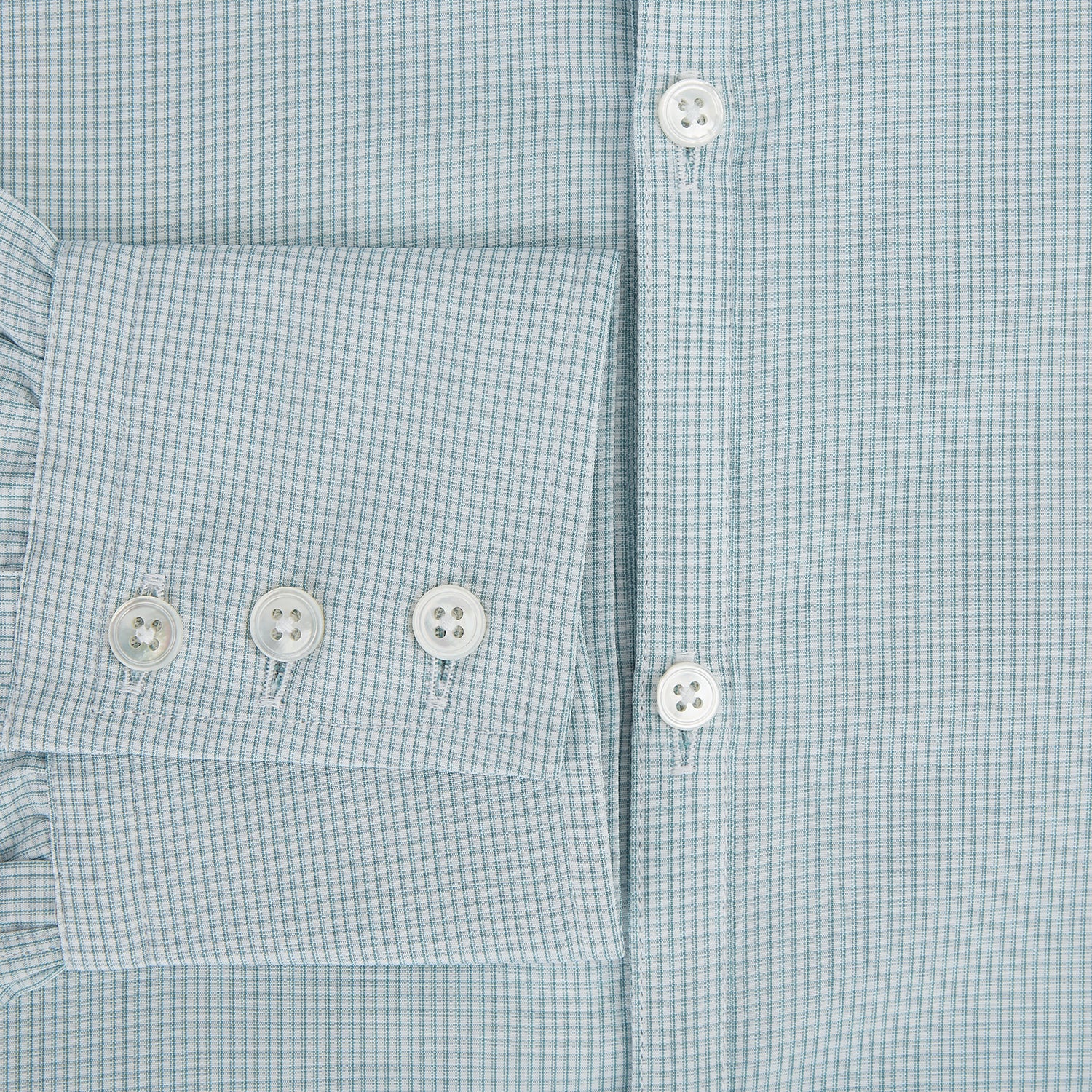 View 4 of product Sage Micro-Tattersall Check Windsor Shirt 16