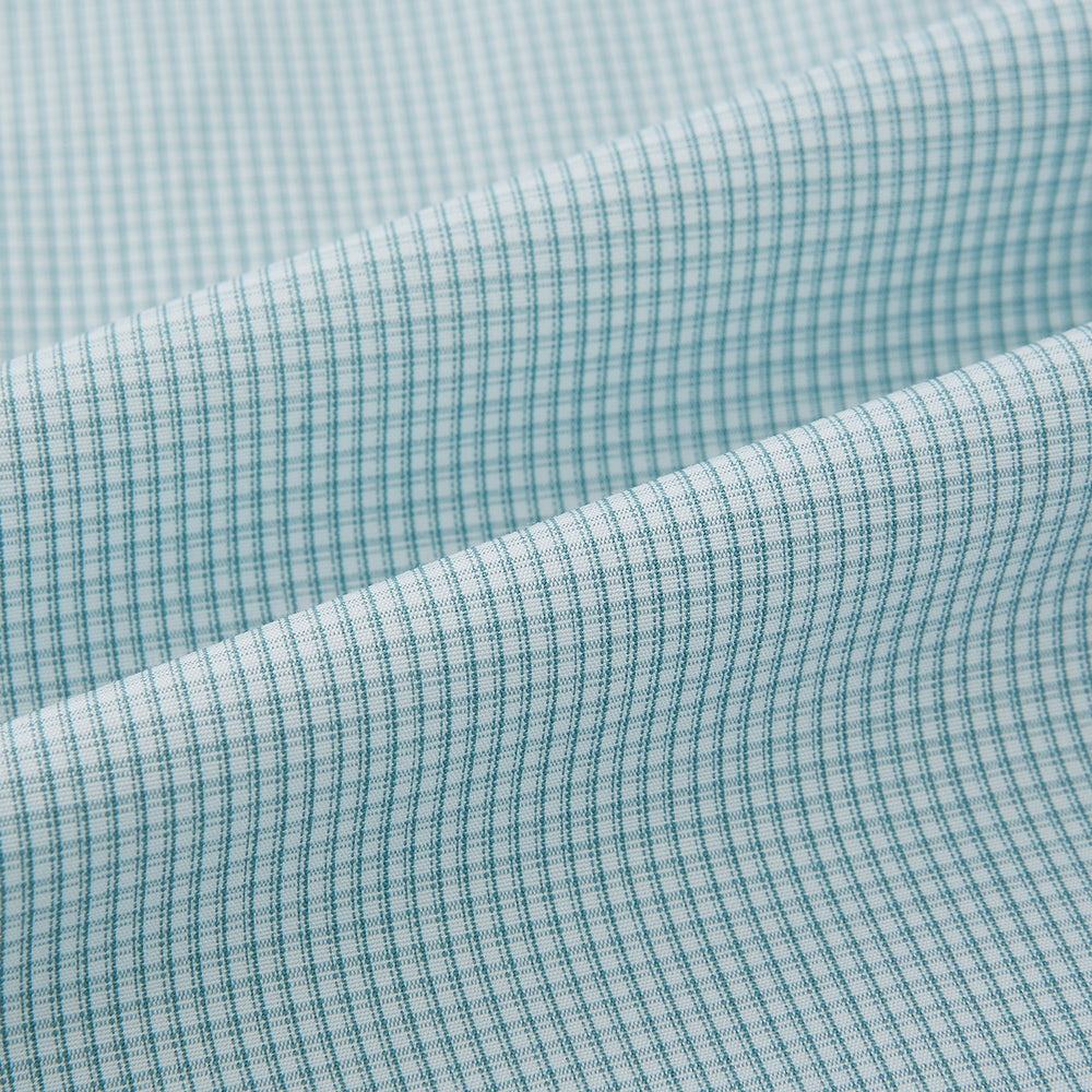 Sage Micro-Tattersall Check Windsor Shirt 16