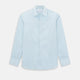 Turquoise Micro-Tattersall Check Windsor Shirt 15.5